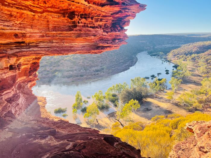 Nature's Window over the Murchison River gorge